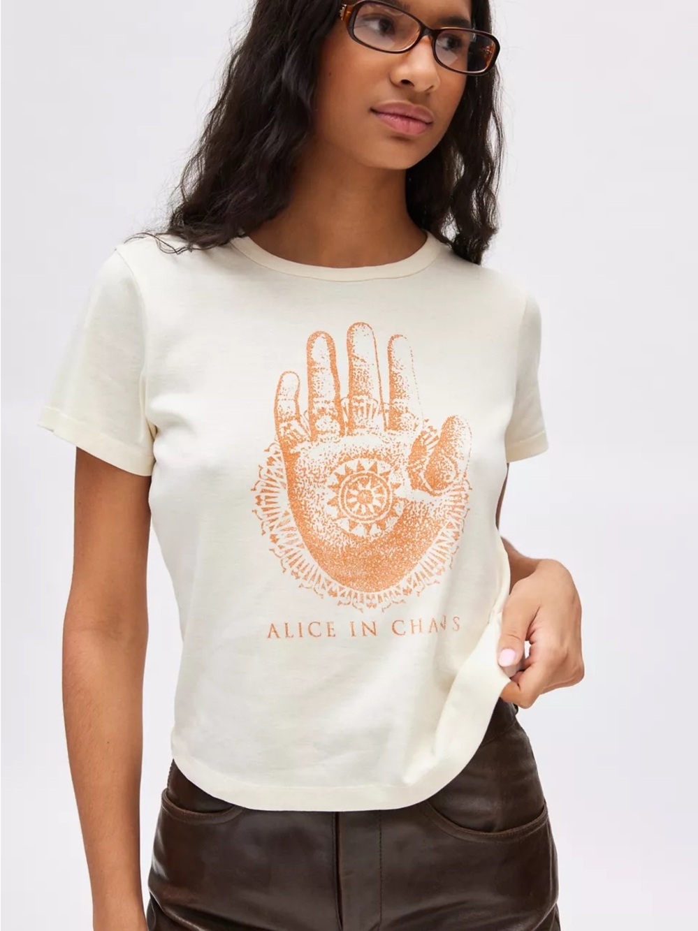 NWOT Urban Outfitters Alice In Chains Graphic Baby Tee